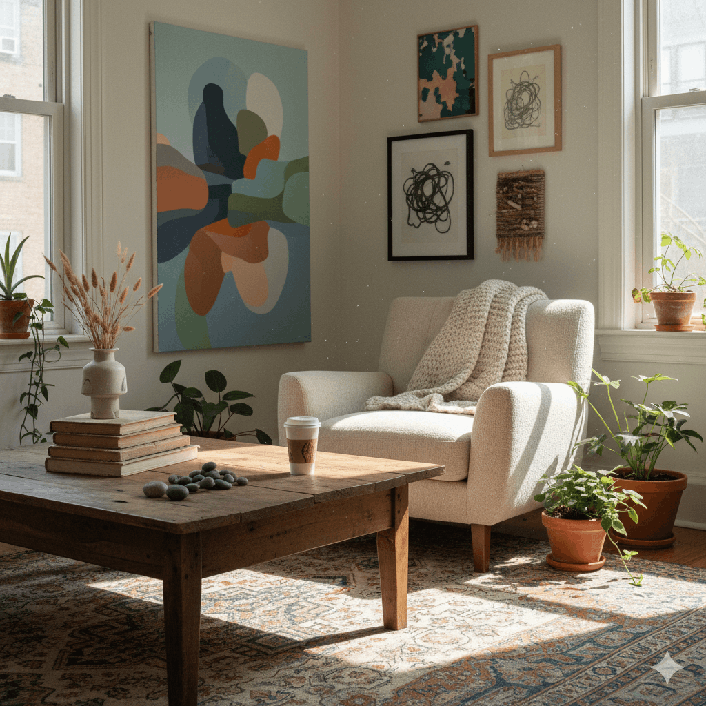 Kunst und Alltagsästhetik im Wohnzimmer