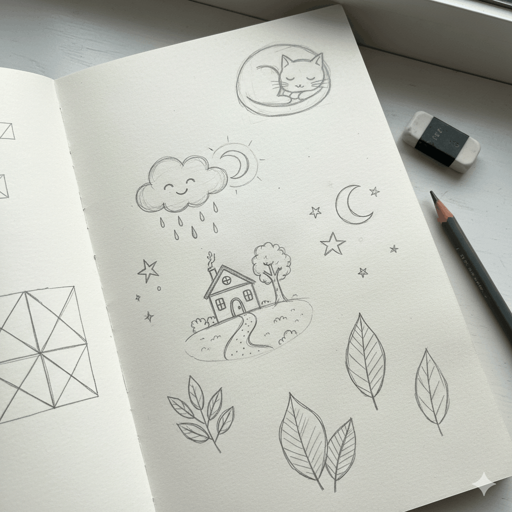 Malen Ideen leicht mit Bleistift 2026