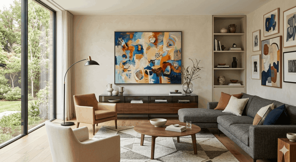 Gemälde Wohnzimmer Ideen modern 2026 – So gestalten Sie Ihre Wände stilvoll
