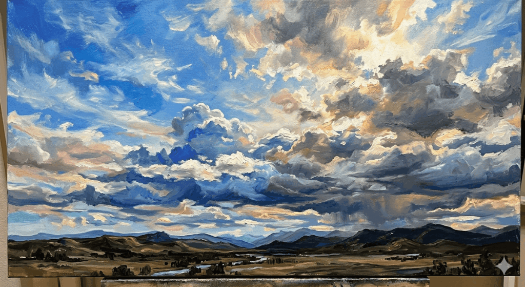 Acryl Gemälde Himmel Ideen 2026 Kreative Inspiration für moderne Himmelsbilder