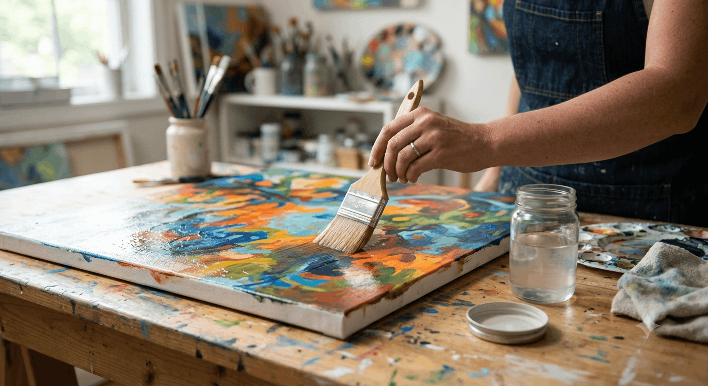 Acryl Gemälde versiegeln – so gelingt es 2026