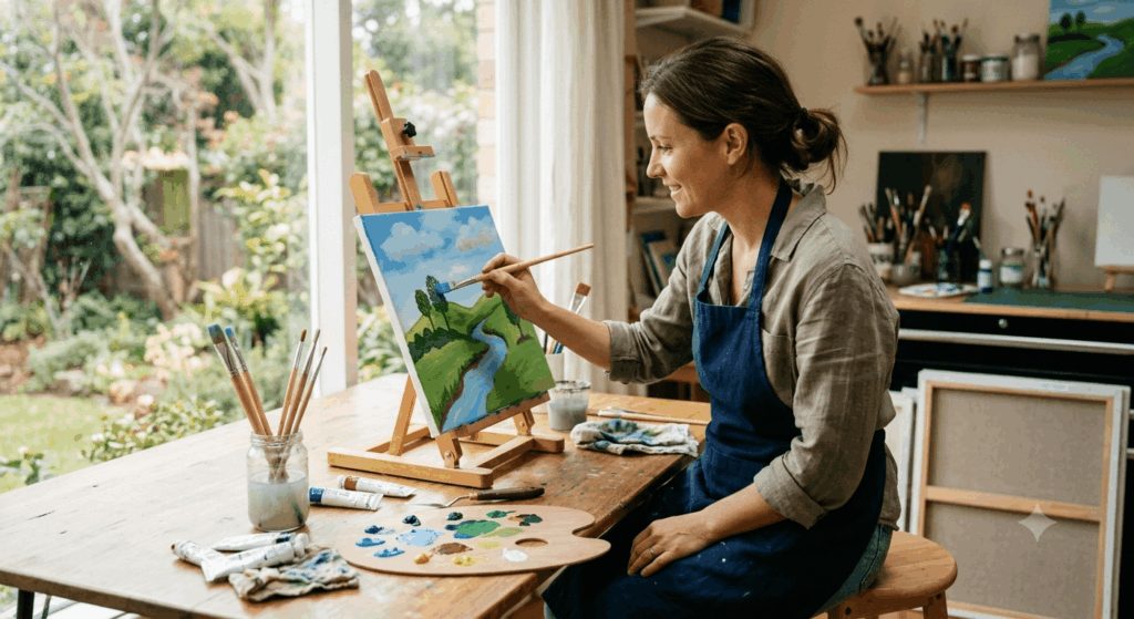 Acryl malen lernen für Anfänger Landschaft 2026 – Dein einfacher Einstieg in die Landschaftsmalerei