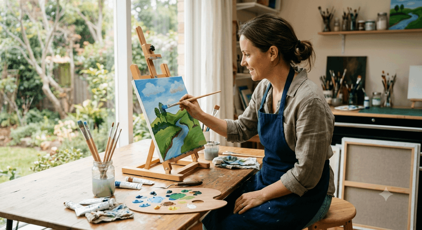 Acryl malen lernen für Anfänger Landschaft 2026 – Dein einfacher Einstieg in die Landschaftsmalerei