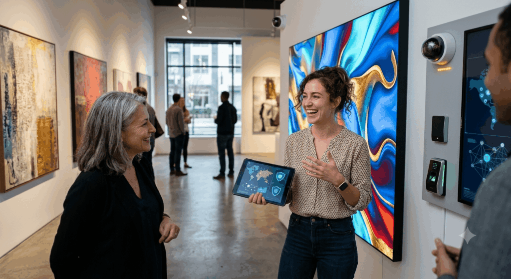 Digitale Sicherheitskonzepte für Kunstgalerien