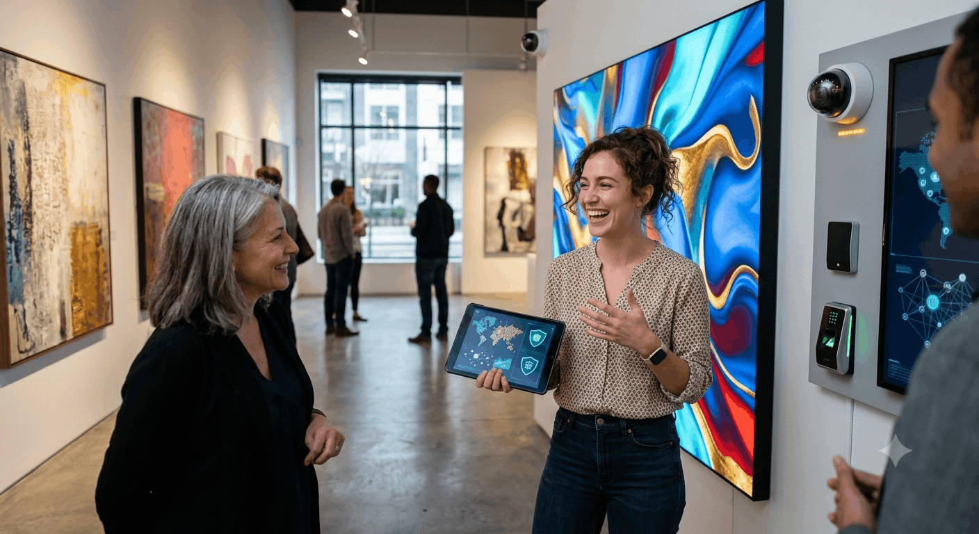 Digitale Sicherheitskonzepte für Kunstgalerien