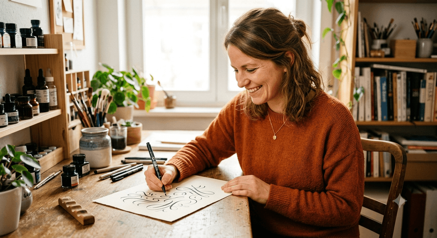 Timo Ostrich Handlettering Onlinekurs 2026 Lohnt sich das Angebot